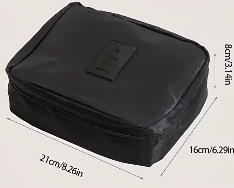 Neceser y bolso multifuncional de maquillaje color negro
