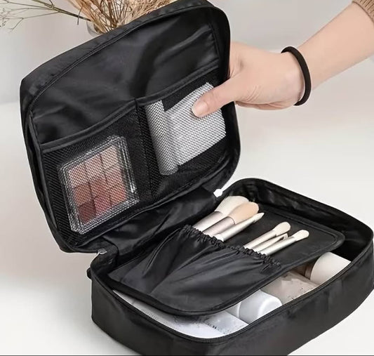 Neceser y bolso multifuncional de maquillaje color negro