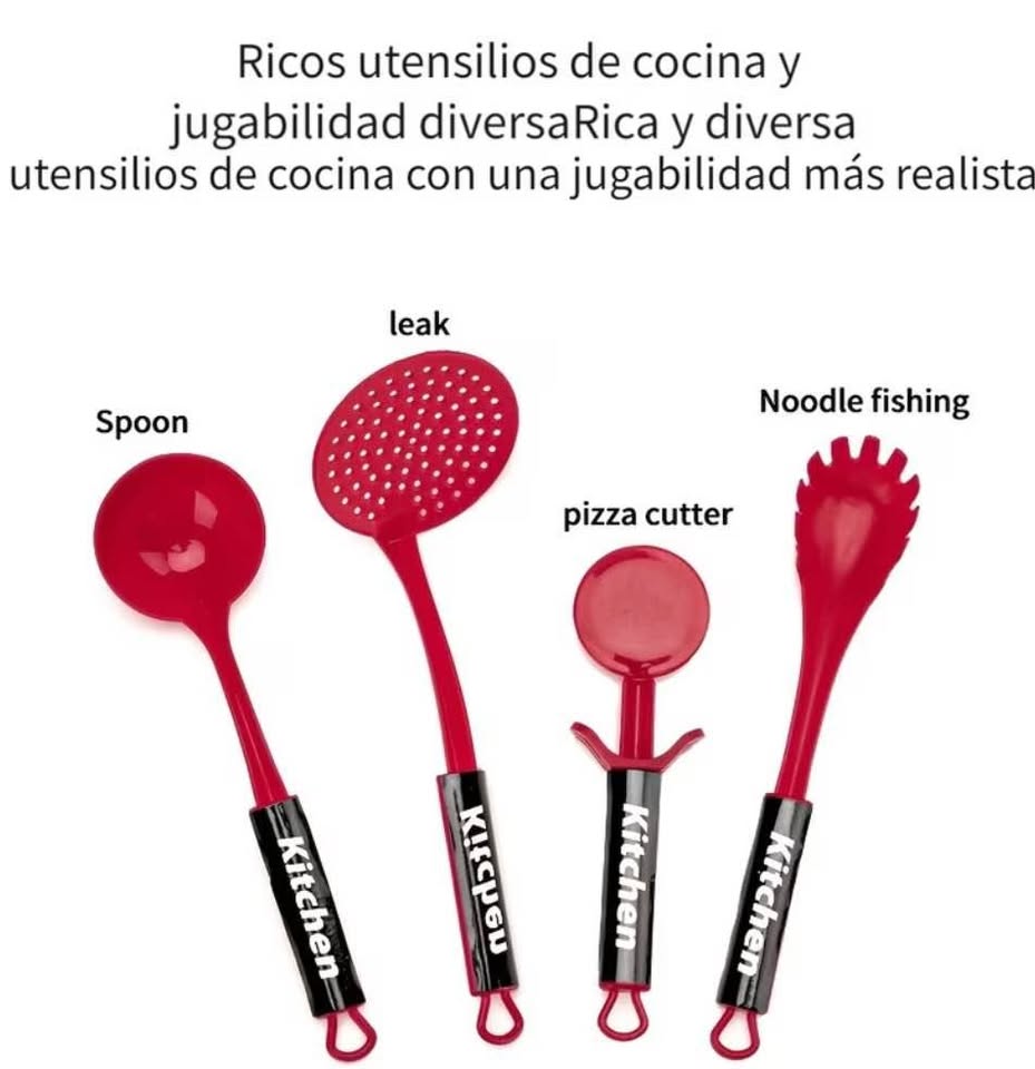 Set de Juguetes de utensilios de la cocinita para niños