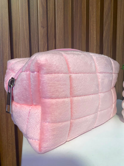 Neceser color rosado tela Alcochada