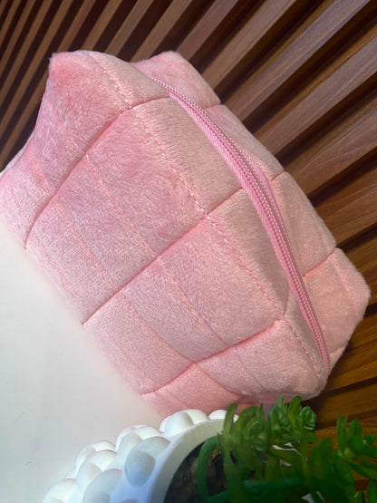 Neceser color rosado tela Alcochada