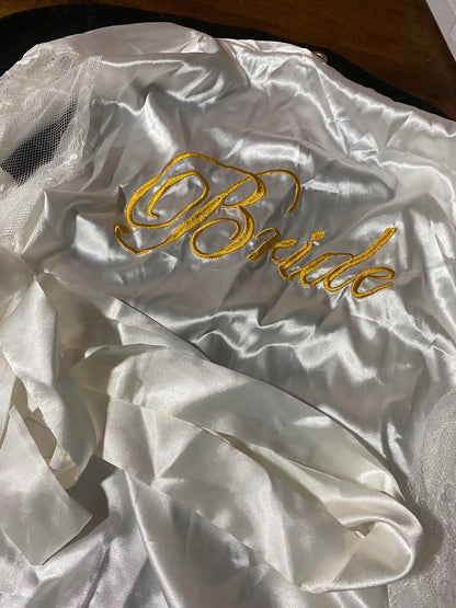Bata bride color blanco talla Standard