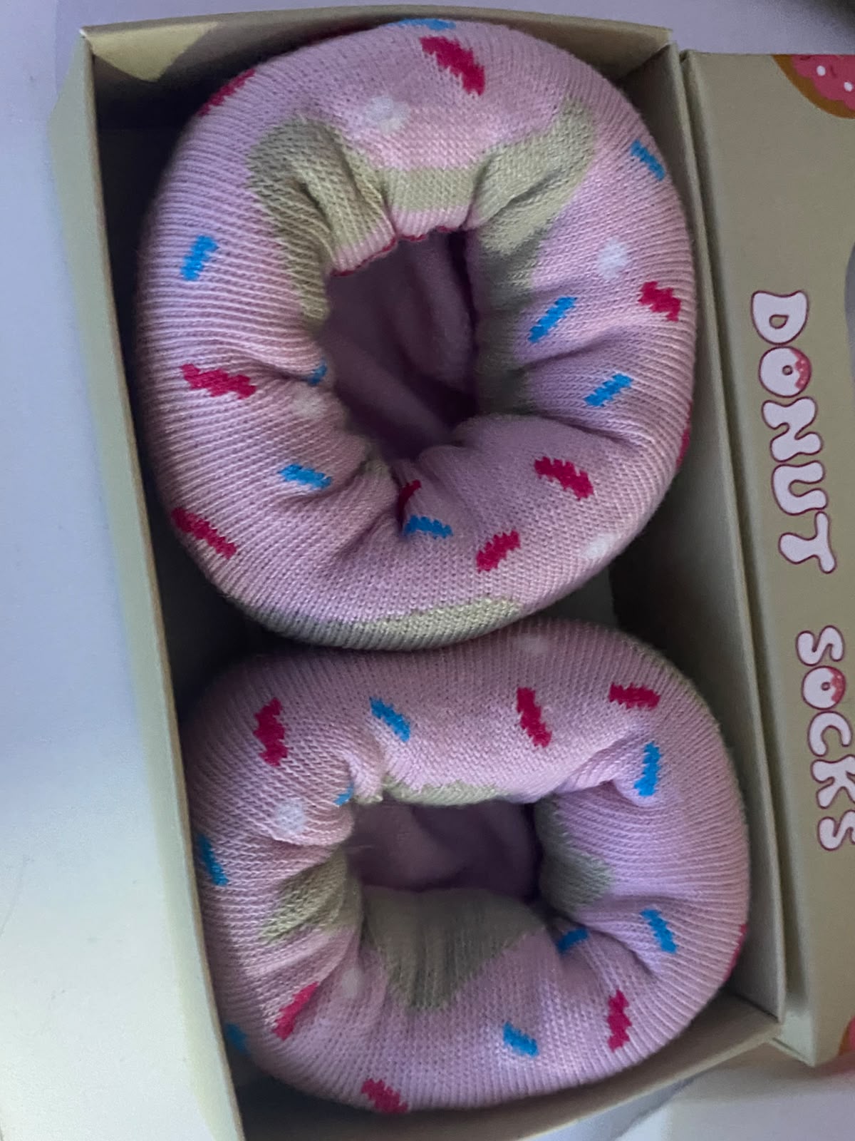 Par de medias de donuts y par de medias de café talla Adultos