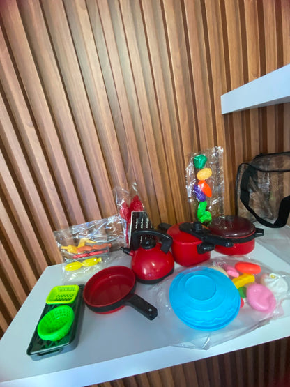 Set de Juguetes de utensilios de la cocinita para niños