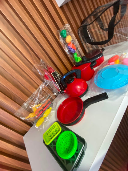 Set de Juguetes de utensilios de la cocinita para niños
