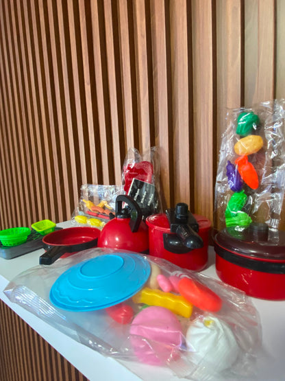 Set de Juguetes de utensilios de la cocinita para niños