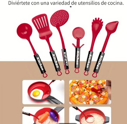 Set de Juguetes de utensilios de la cocinita para niños