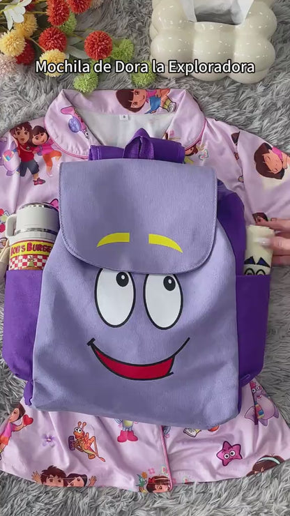 Mochila de Dora la exploradora incluye cartuchera en forma de mapa