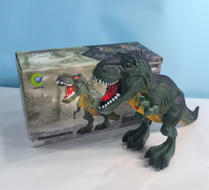 Dinosaurio de juguete interactivo con movimiento,luces y sonido